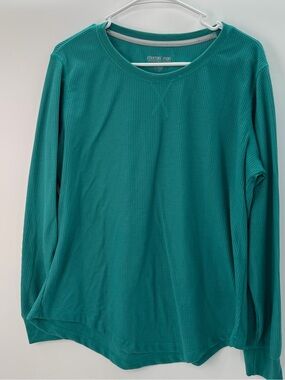 Starting Point Performance Thermal XXL Teal Waffle Knit Long Sleeve